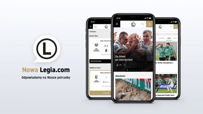 Nowa Legia.com. Premiera już w niedzielę 6 października o godz. 09.00