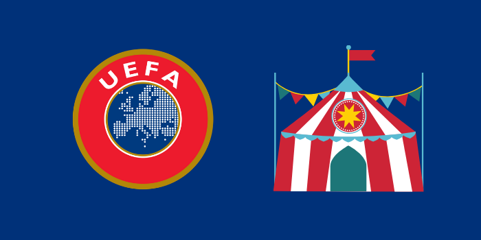 Cyrk na kółkach pod szyldem UEFA się rozpędza. Jednym walkower, innym rezerwy, a innym reprezentacja ligi