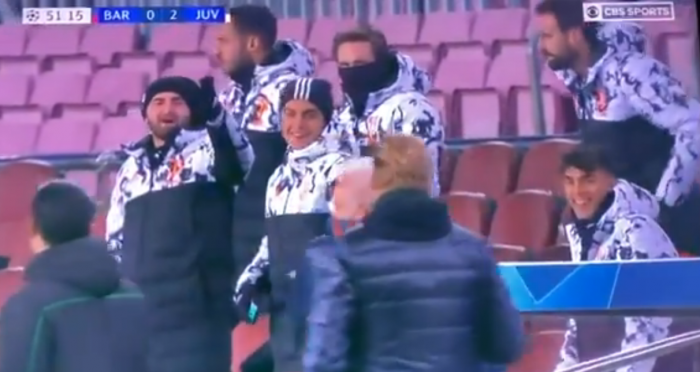 Rezerwowi Juventus FC śmiali się z Ronalda Koemana. Holender był bardzo wściekły  (VIDEO)