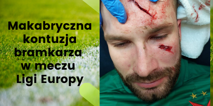 Makabryczna kontuzja bramkarza w Lidze Europy. Wyglądało to koszmarnie (VIDEO)