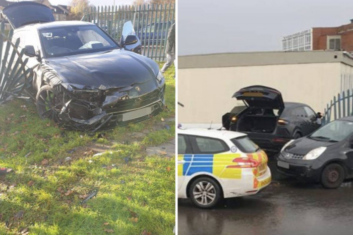 Auto piłkarza Aston Villi uderzyło w ogrodzenie szkoły. 