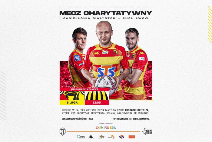 Jagiellonia Białystok rozegra mecz charytatywny z Ruchem Lwów