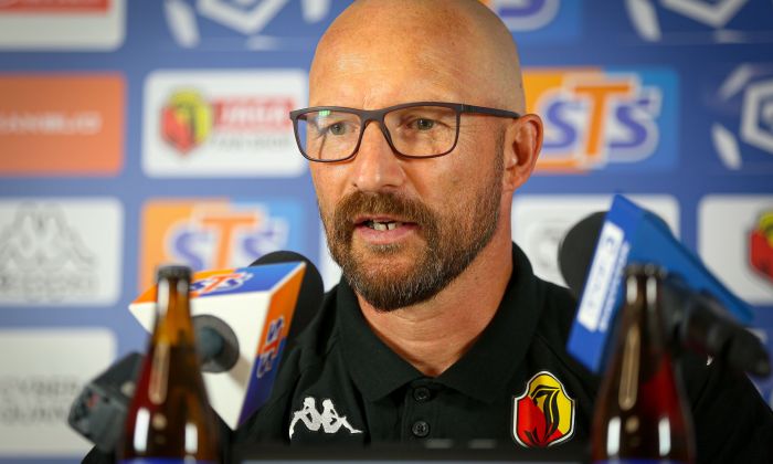 Maciej Stolarczyk, szkoleniowiec Jagiellonii Białystok przed meczem z Górnikiem Zabrze