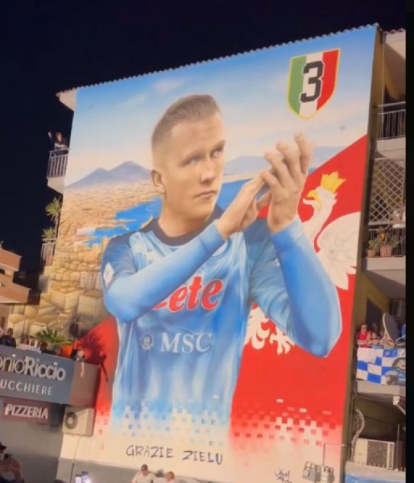 W Neapolu odsłonięto mural z podobizną reprezentanta Polski. “Grazie Zielu” (VIDEO)