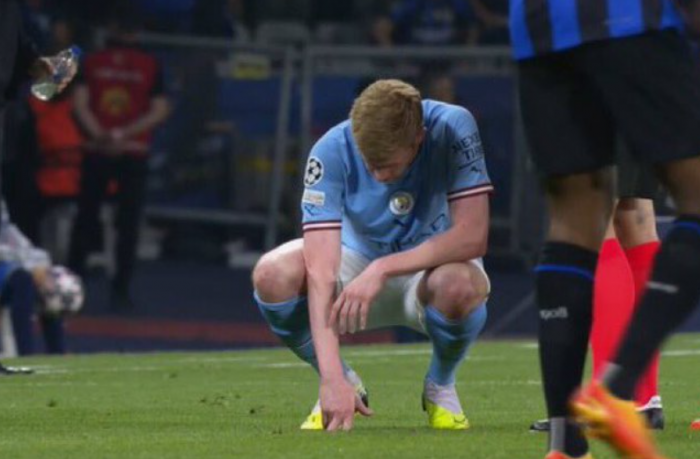 Dramat lidera Manchesteru City. Kevin De Bruyne znowu zszedł z kontuzją w finale Ligi Mistrzów