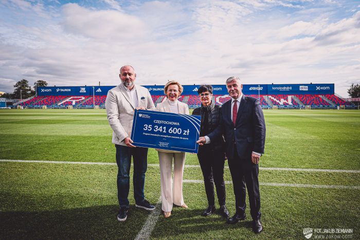 Ponad 35 milionów złotych od MSiT na rozbudowę stadionu MSP „Raków”