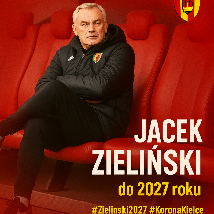  Jacek Zieliński zostaje na dłużej w Koronie Kielce!