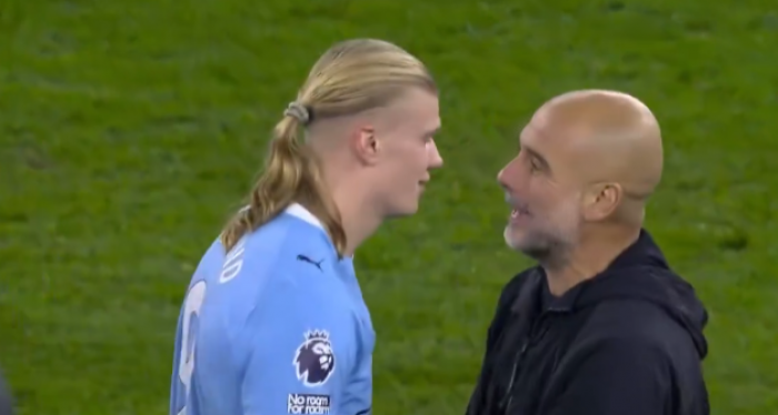 Haaland zagotował się po meczu. Gorąca wymiana zdań z Guardiolą [WIDEO]