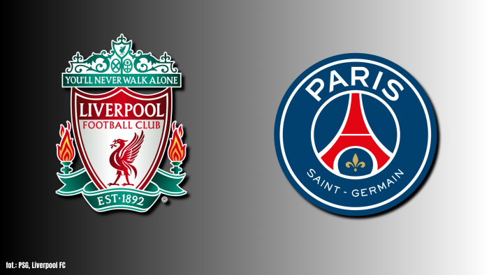 Źródło: Le Parisien, fot.: PSG, Liverpool FC – logo