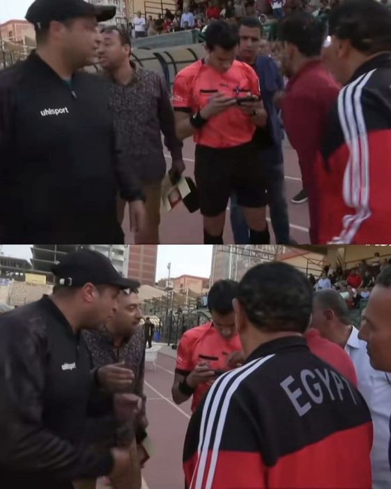 Sędzia użył telefonu zamiast VAR. Absurd i dwa strajki w jednym meczu