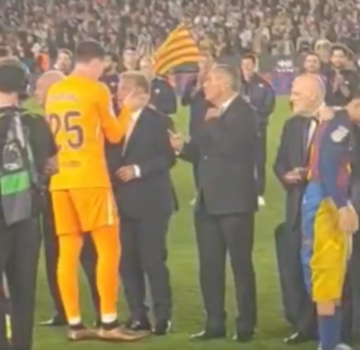 Szczęsnemu puściły hamulce! Zaskakujące zachowanie Polaka wobec prezesa Barcelony (WIDEO)