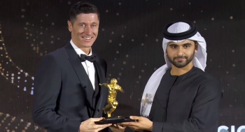 Robert Lewandowski z nagrodę imienia Diego Armando Maradony (VIDEO)