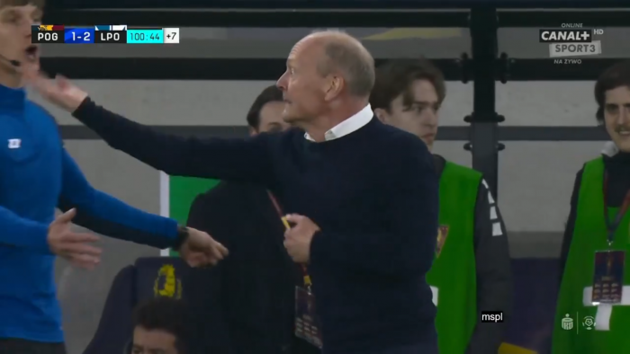 Gorąco przy linii bocznej! Szkoleniowiec Lecha stracił panowanie nad sobą