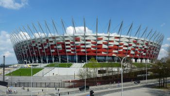 Mecz Polska-Austria na Stadionie Narodowym przy zamkniętym dachu