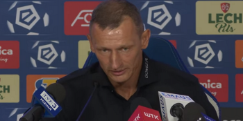 Trener Lecha po porażce na Cracovii: Przegraliśmy po naciąganym karnym wypatrzonym przez VAR. Gdyby takie coś gwizdać...