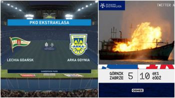 Kluby rywalizują w sieci... ŁKS wygrał w statki, jedne derby dla Lechii, drugie dla... Arki (VIDEO)