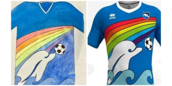Pescara Calcio zagra w niesamowitych koszulkach zaprojektowanych przez 6-latka!