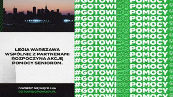 Kapitalna inicjatywa Legii. Ruszyła akcja #GOTOWIDOPOMOCY