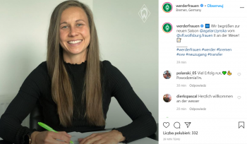 Reprezentantka Polski przechodzi do Bundesligi. Agata Tarczyńska zagra w Werderze Brema