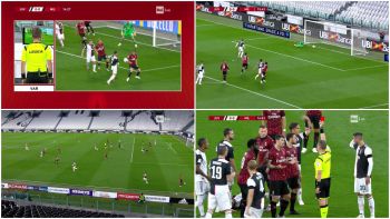 Karny z VAR, pudło Cristiano Ronaldo i kung-fu Rebić... Juventus nie wygrał z osłabionym Milanem, ale awansował (VIDEO)