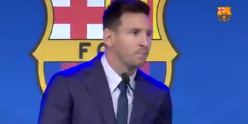 Leo Messi motywuje FC Barcelonę. 