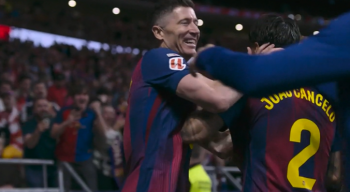 Robert Lewandowski wszedł z ławki i został bohaterem hitu LaLiga. Strzelił nietypowego gola. Wiedział, gdzie stanąć (VIDEO)