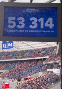 Rekord frekwencji XXI wieku w Chorzowie. Wisła Kraków o krok od awansu