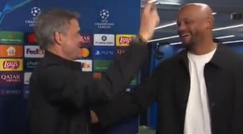 Zabawna scena po wielkim hicie w Lidze Mistrzów (VIDEO)