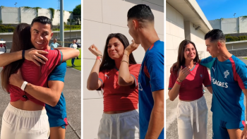Urocze spotkanie Cristiano Ronaldo z Celine Dept. W sieci poruszenie po nagraniu (VIDEO) Urocze spotkanie Cristiano Ronaldo z Celine Dept. W sieci poruszenie po nagraniu (VIDEO)