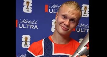 Erling Haaland bohaterem meczu! Dwa gole i nagroda Michelob ULTRA Superior Man of the Match