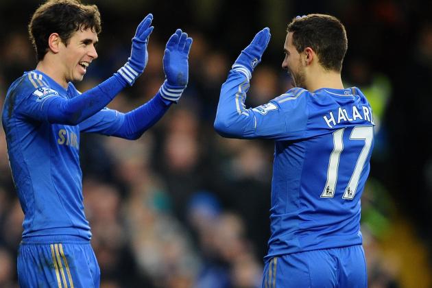 Oscar z Hazardem dal Chelsea awans w wielkim stylu